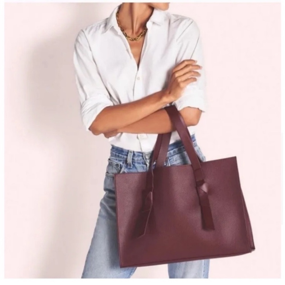 Rachel Zoe Elegant Burgundy Tote Bag